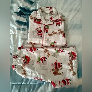 Pottery Barn Kids Santa and Reindeer Pajama Bottoms